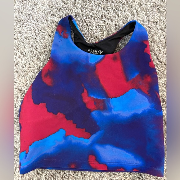 Old Navy Girls Sports Bra and High Waisted leggings Blue, Purple, Maroon - S,6/7 - Picture 2 of 8